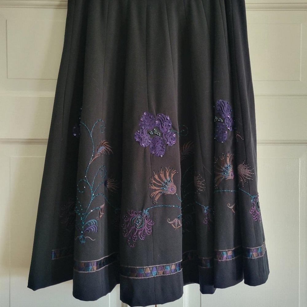 embroidered skirt